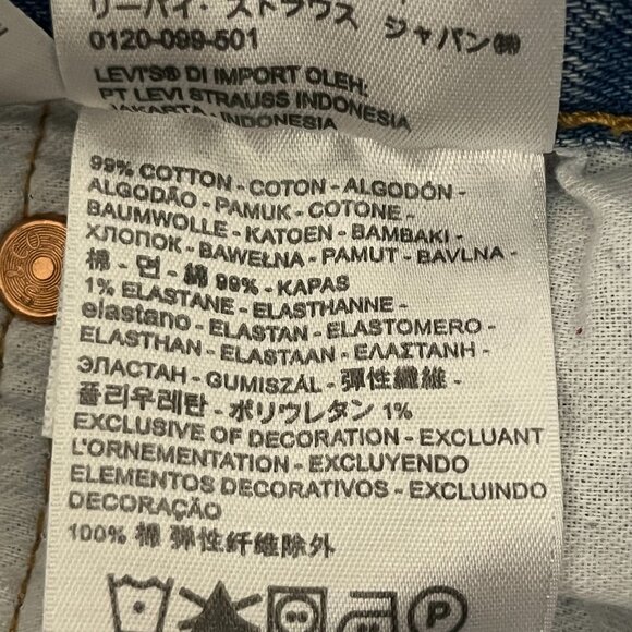 Levi's Mens 501 93 Jeans Size 38 Button Fly Egypt 90s Grunge Straight Normcore - Picture 9 of 11